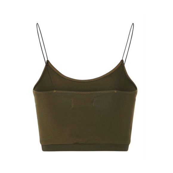 NWT OTS dark khaki boxer crop top - Picture 6 of 9